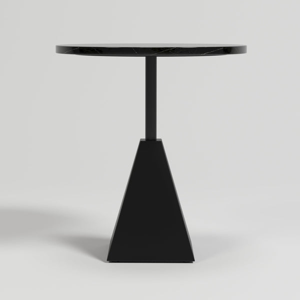 Black Stone Side Table
